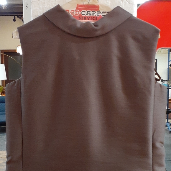 Vintage Richard Frontman Brown slvs dress - Picture 2 of 9